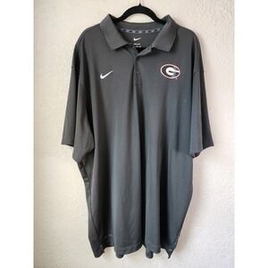 NWOT Nike Dri-FIT Georgia Bulldogs Polo Shirt 4XL Gray NCAA Golf
